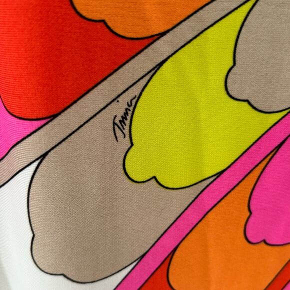 New Trina Turk Rhyan Print Sheath Dress 3/4 Sleeves Retro Size 6 - Picture 6 of 10